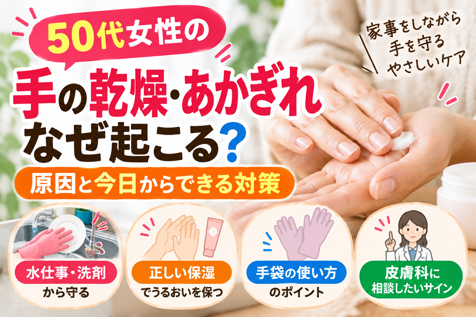 手の乾燥